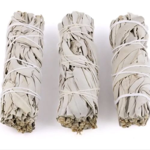 California Hvit Salvie Smudge Stick 7,5–10 cm - Bilde 3