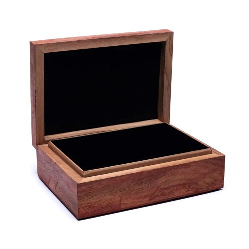 Alternative view of Tarotboks med livets blomst gravert