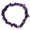 Ametyst chips armbånd
