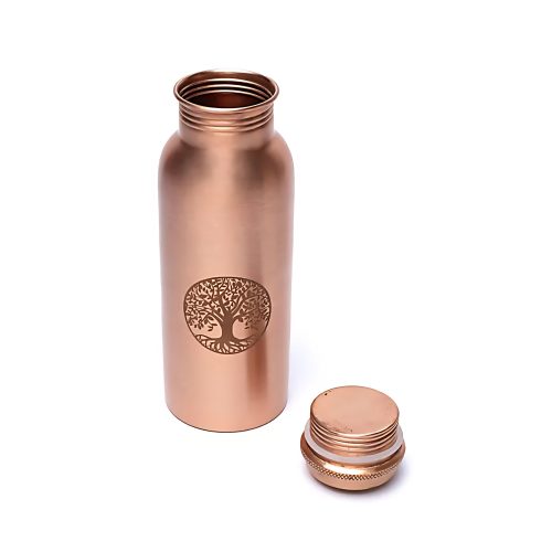 Alternative view of Kobberflaske livets tre lasergravert - 500 ml.