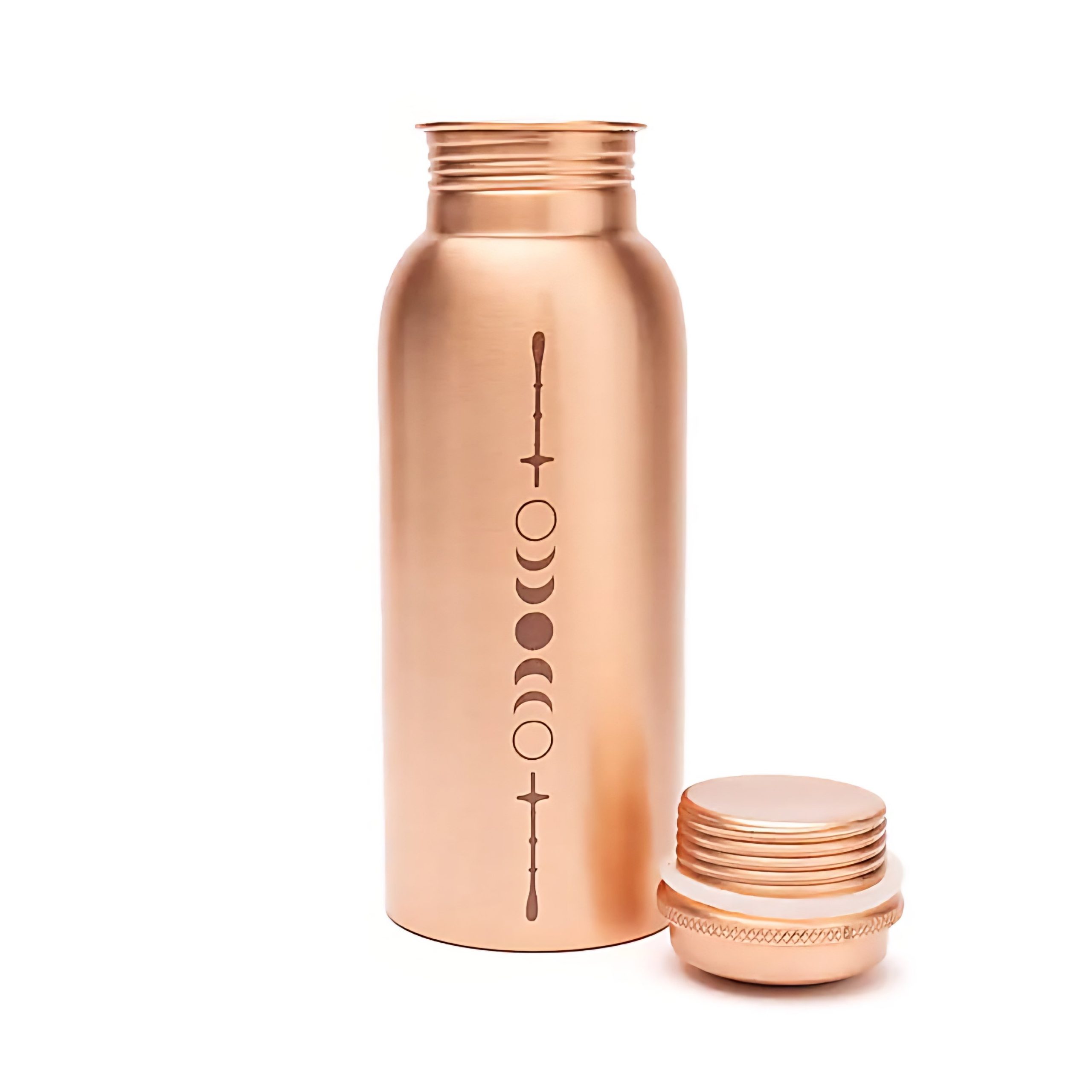 Månefaser i kobberflaske lasergravert - 500 ml - Bilde 2