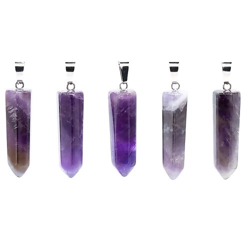 Alternative view of Ametyst anheng fasettslipt