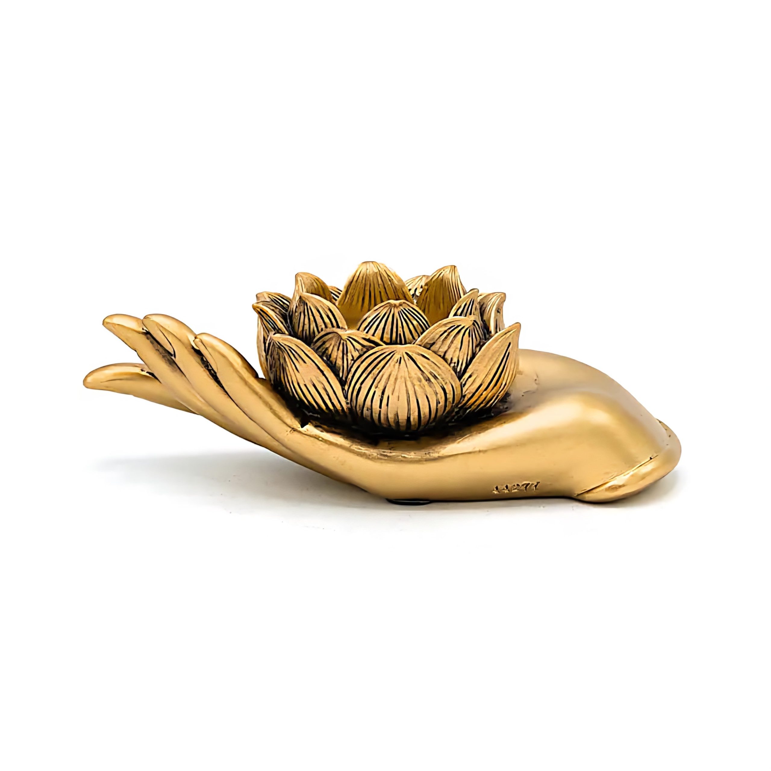 Telysholder Lotus håndgullfarget - Bilde 3