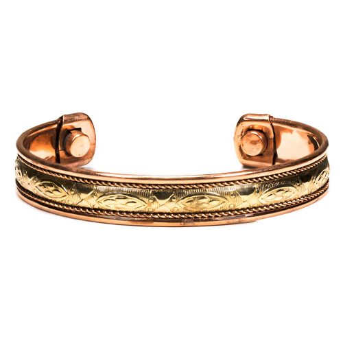 Alternative view of Armbånd i kobber med magneter – sett med 2