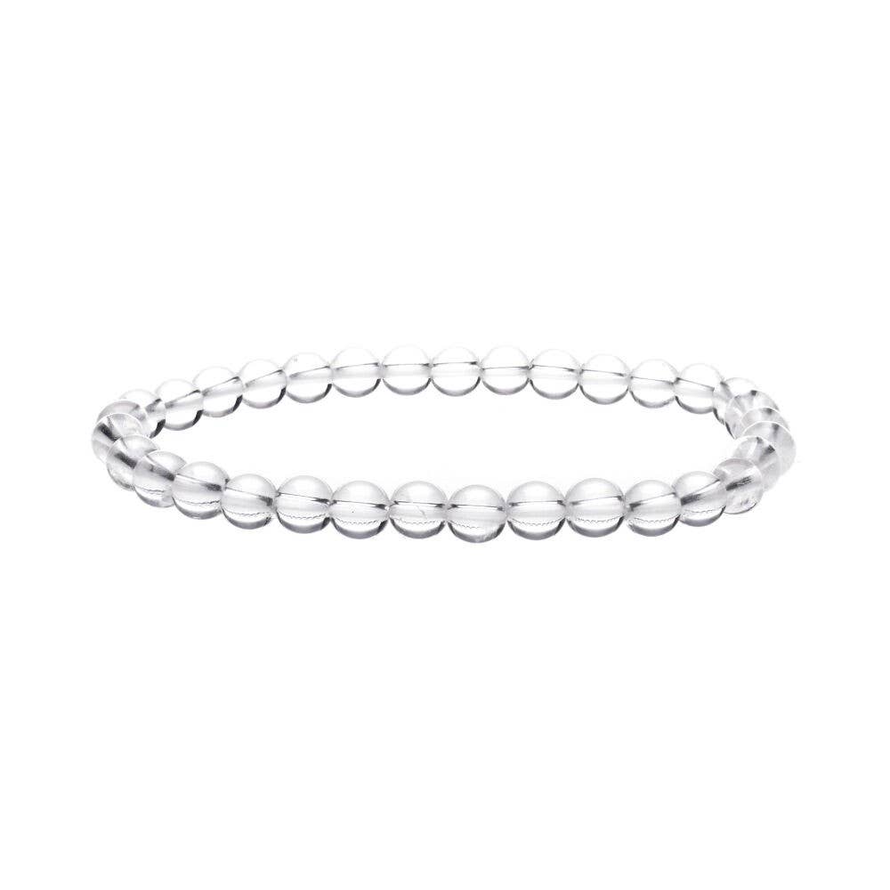 Bergkrystall armbånd 6 mm