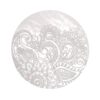 Selenittplate rund – blomster