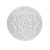 Selenittplate rund – geometrisk blomst