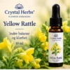 Yellow Rattle – Crystal Herbs 10 ml blomsteressens, illustrasjon av slank dråpeflaske
